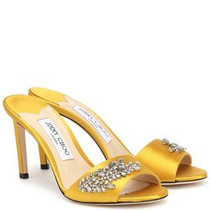 Jimmy Choo Stacey 85mm Crystal-embellished Sandals